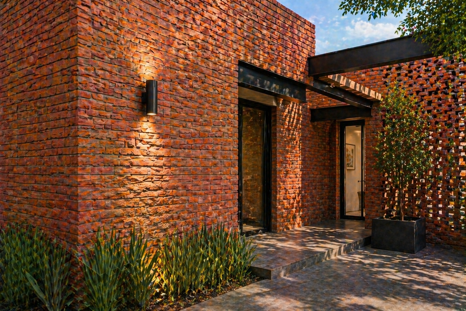Tabique rojo recocido